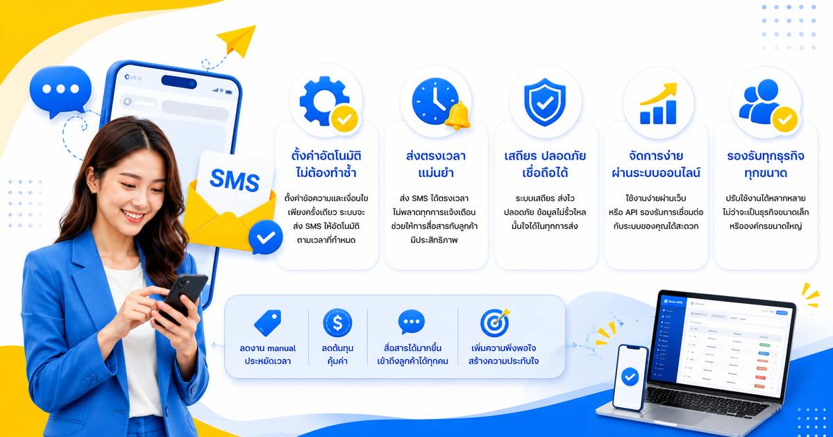 Boost SMS ช่วยให้การส่ง SMS อัตโนมัติง่ายขึ้นอย่างไร?